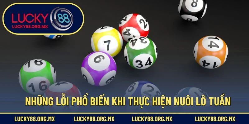 Nuôi Lô 7 Ngày – Chiến Thuật Đầu Tư Lô Đề Dài Hạn Hữu Ích Những lỗi phổ biến khi thực hiện nuôi lô tuần